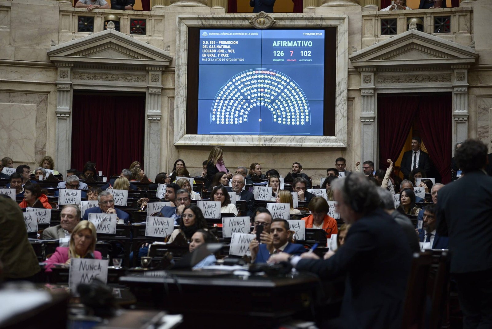 aprobación de la media sanción por el proyecto del gas natural licuado en Argentina