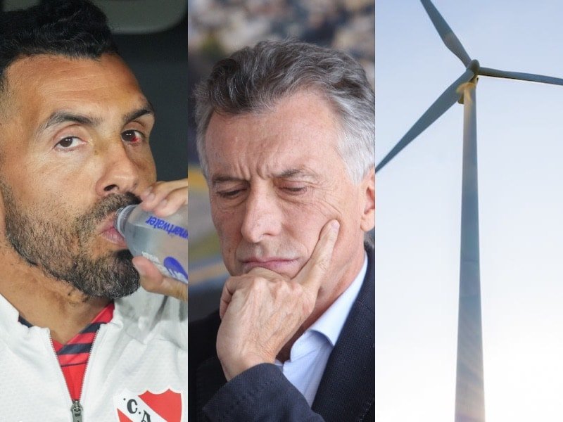 Carlos Tévez, Mauricio Macri y energía eólica.