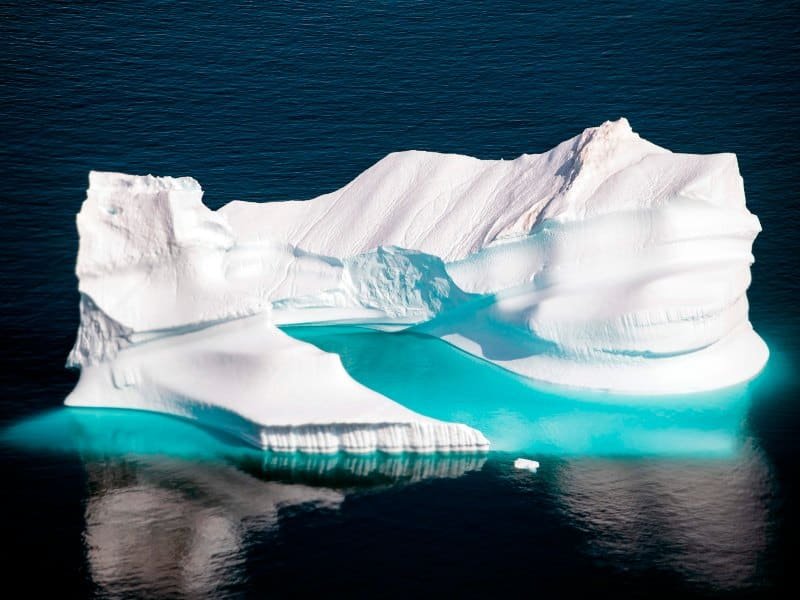 Un iceberg. Imagen ilustrativa para hacer referencia al iceberg más grande del mundo.