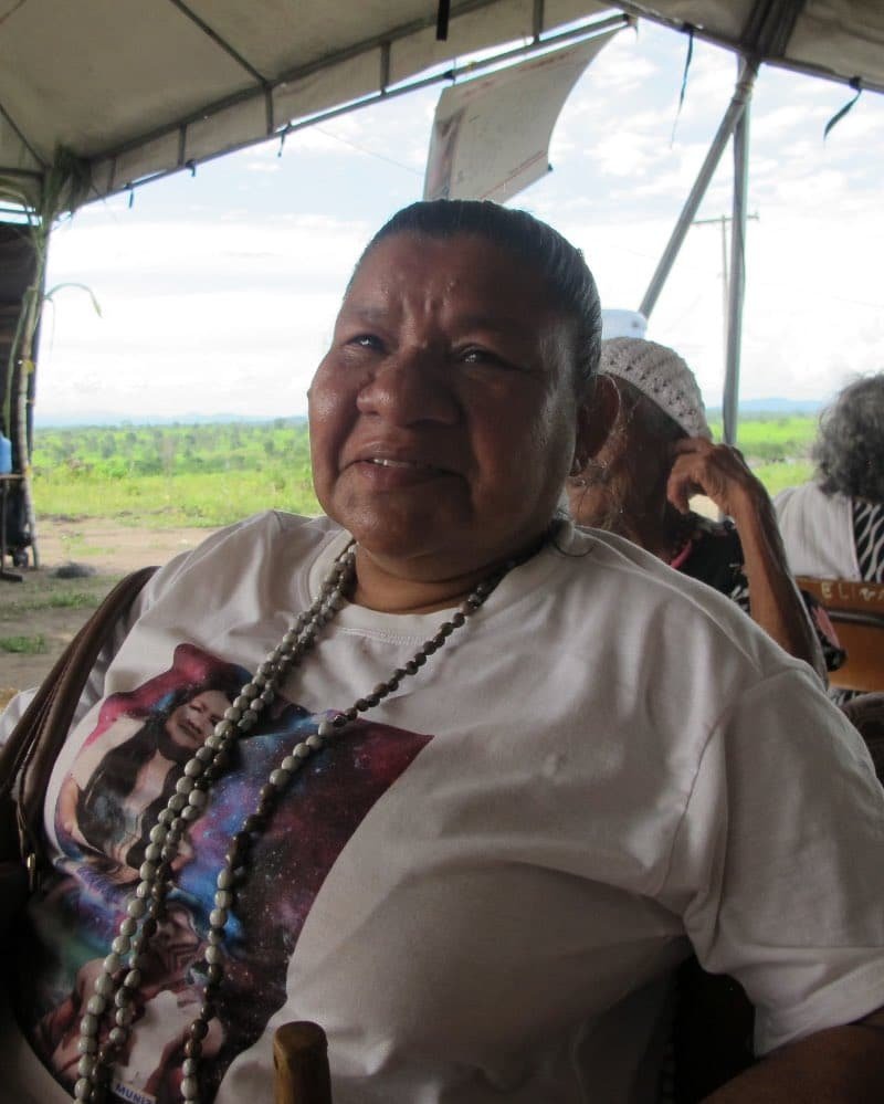 Nega Pataxó, la lideresa indígena Pataxó-hã-hã-hãe asesinada.