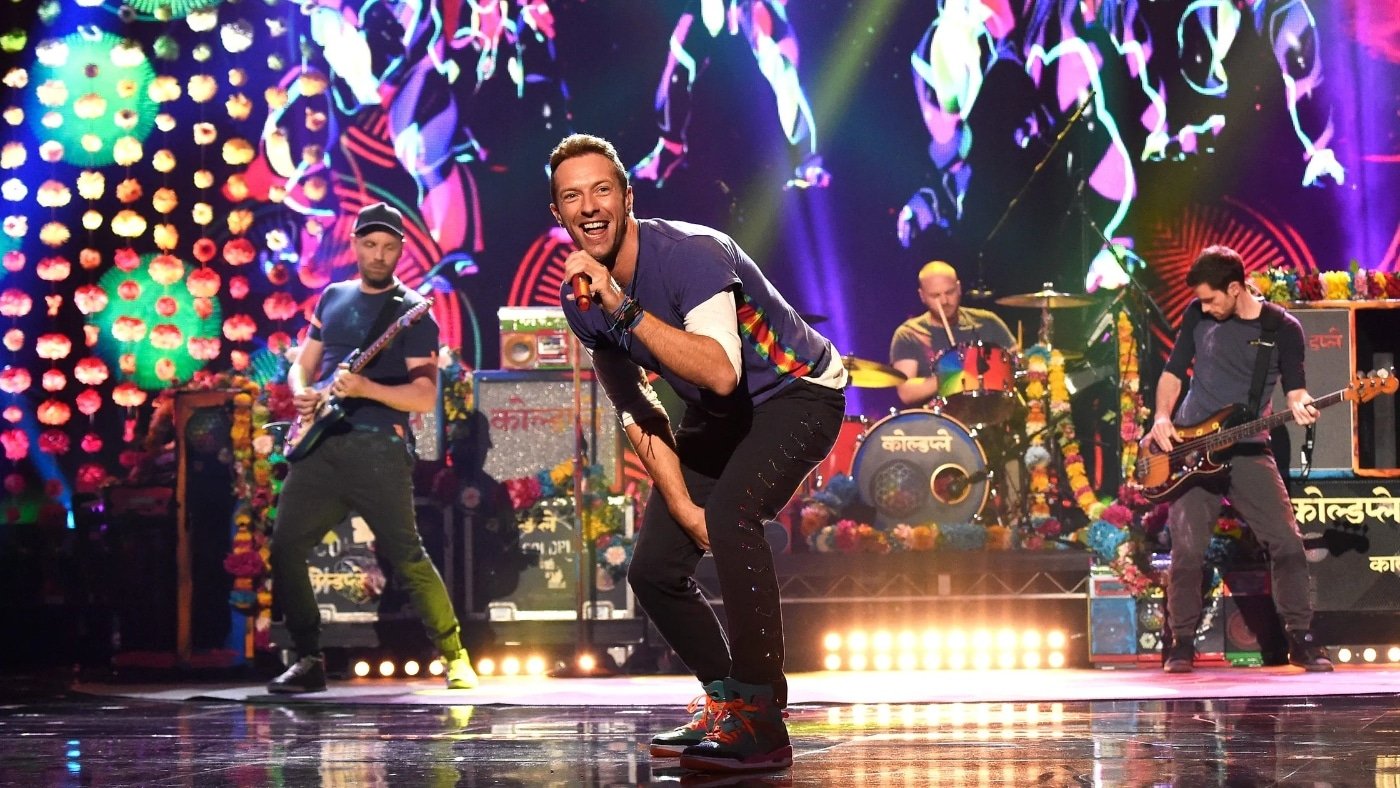 Coldplay supera un récord de sostenibilidad de sus giras mundiales.