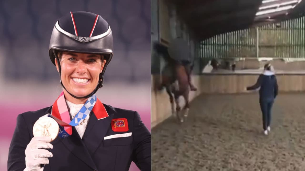 Charlotte Dujardin fue suspendida por maltratar a un caballo.
