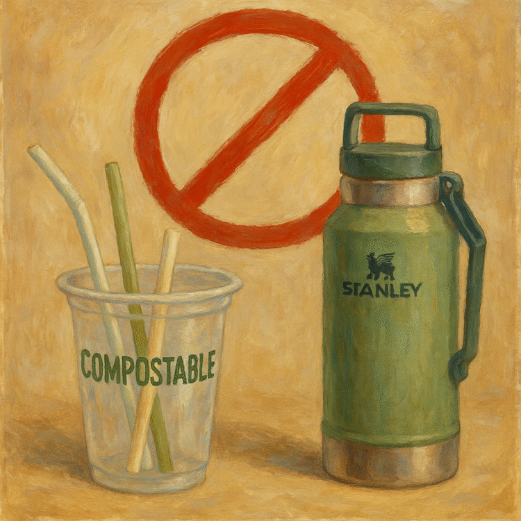 Ni sorbetes compostables ni termito Stanley: Estamos lejos de la gran transformación