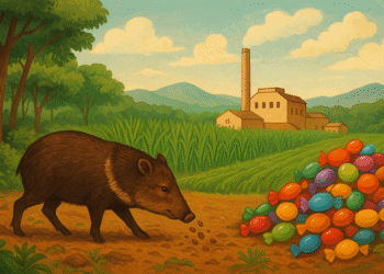 ¿Qué tiene que ver el pecarí de collar con un caramelo?