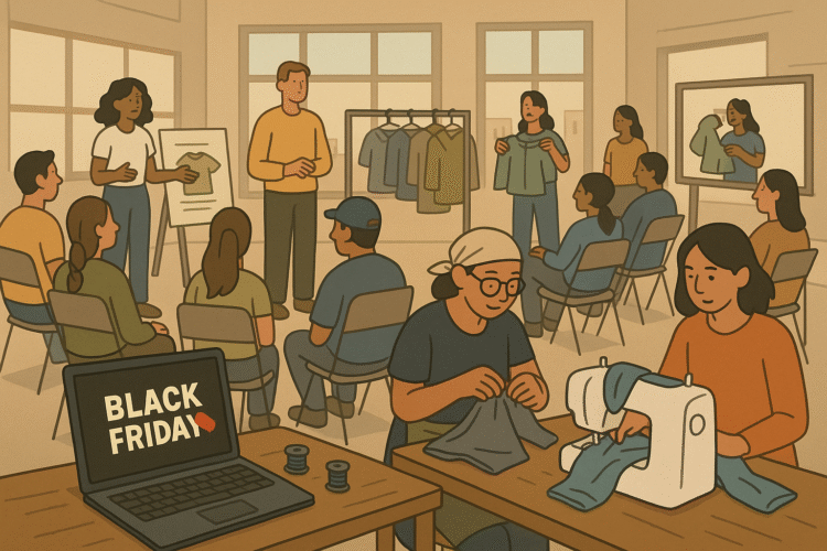 Cuál es la empresa de indumentaria que celebra el Black Friday reparando ropa gratis de cualquier marca