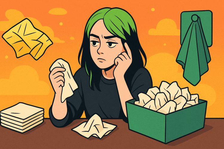 Billie Eilish, servilletas de tela y la pregunta incómoda al consumismo: ¿qué estamos tirando cada día?