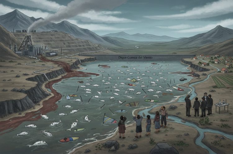 La mortandad de gran cantidad de peces delata las consecuencias del extractivismo sin control