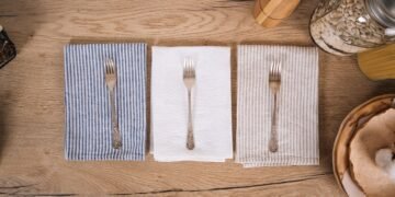 Cómo cuidar las servilletas de tela reutilizables para que duren más y reducir el uso de papel