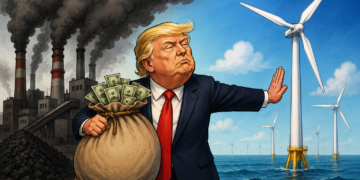 Trump mantiene plantas de carbón con subsidios de USD 1.125 millones y bloquea eólica offshore