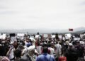 Manifestación de comunidades indígenas en defensa del territorio en Colombia