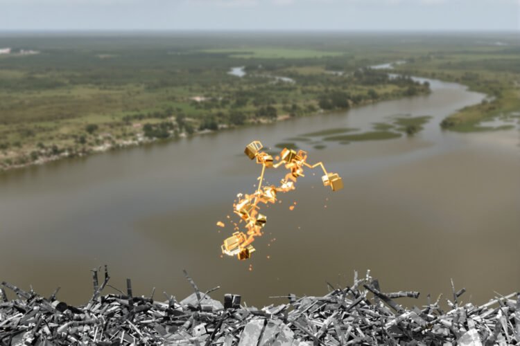 Minería ilegal de oro en la Amazonía brasileña, donde la corrupción en la ANM permitió el blanqueo de toneladas de metal.