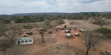 Suelo agrícola reseco y agrietado en Malaui, símbolo de la crisis de tierra que atrapa a millones de agricultores.