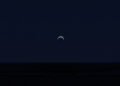 Cielo oscurecido durante un eclipse solar, fenómeno que altera el comportamiento de los animales.