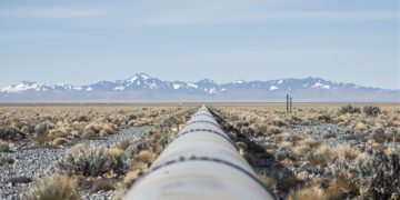 Infraestructura de gas en la Patagonia argentina, región clave para el desarrollo de Vaca Muerta.