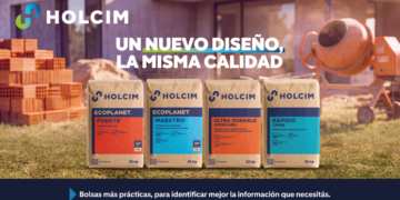 Holcim renueva el diseño de sus bolsas de cemento: colores, QR y menos tinta