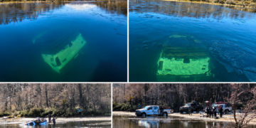 Camioneta hundida en Lago La Plata: 36 días sin respuesta oficial