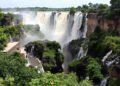 Vista panorámica de las Cataratas del Iguazú en Misiones, uno de los principales atractivos turísticos afectados por El Niño.