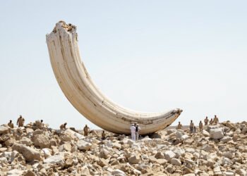 Excavación de fósiles en yacimiento paleontológico, similar al sitio donde se halló el colmillo de mastodonte en San Pedro.