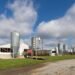Instalaciones de una granja avícola industrial en Argentina
