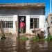 Campo inundado en la provincia de Buenos Aires con pérdidas productivas.