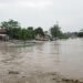 Paisaje de inundación monzónica en Pakistán, contexto de la adopción de tecnología china de predicción climática.