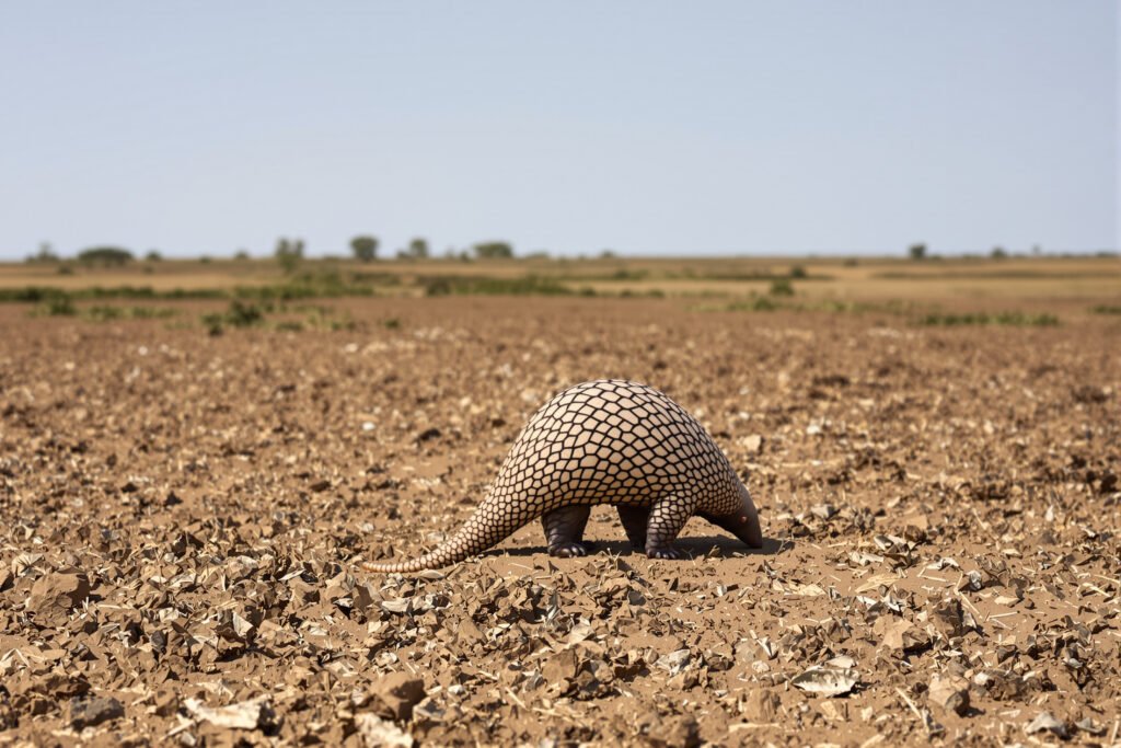 Pangolín gigante africano caminando por el suelo del bosque, especie en peligro crítico en Kenia.