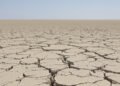 Tierra agrietada por sequía extrema, símbolo de los límites planetarios superados.