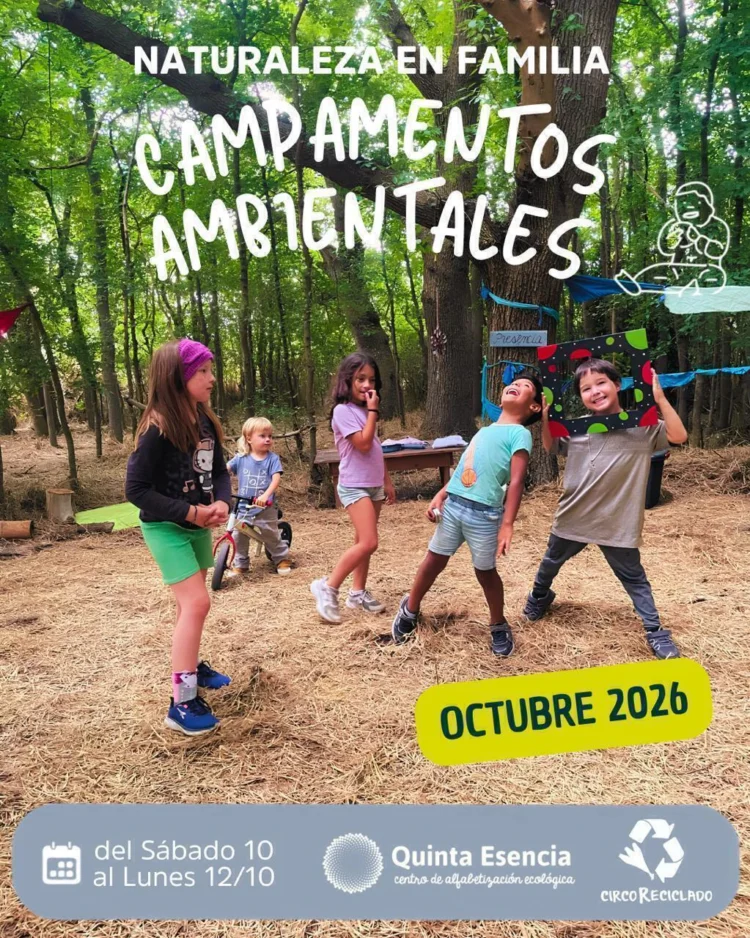 Campamento ambiental en familia: un fin de semana largo para volver a la tierra en la pampa bonaerense