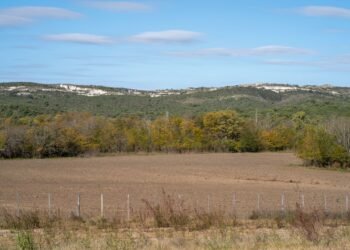 Campo agrícola con tierra agrietada por sequía extrema en Latinoamérica