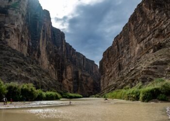 Cañones del Parque Nacional Big Bend junto al Río Grande, en la frontera entre Texas y México.