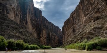 Cañones del Parque Nacional Big Bend junto al Río Grande, en la frontera entre Texas y México.
