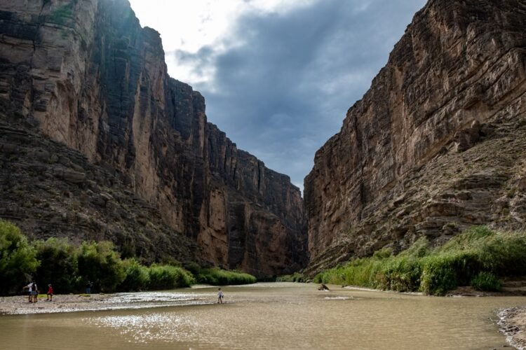 Cañones del Parque Nacional Big Bend junto al Río Grande, en la frontera entre Texas y México.