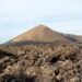 Paisaje volcánico en La Palma, isla del volcán Tajogaite en Canarias.