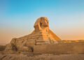 La Gran Esfinge de Giza en Egipto, monumento construido con la misma piedra caliza donde se hallaron los fósiles del cocodril