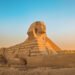 La Gran Esfinge de Giza en Egipto, monumento construido con la misma piedra caliza donde se hallaron los fósiles del cocodril