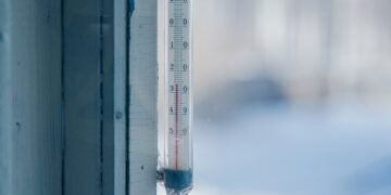 Representación visual del calentamiento global y la meta de 1,5 grados centígrados del Acuerdo de París