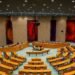 Sala de conferencias de Naciones Unidas durante una sesión plenaria de negociación climática.